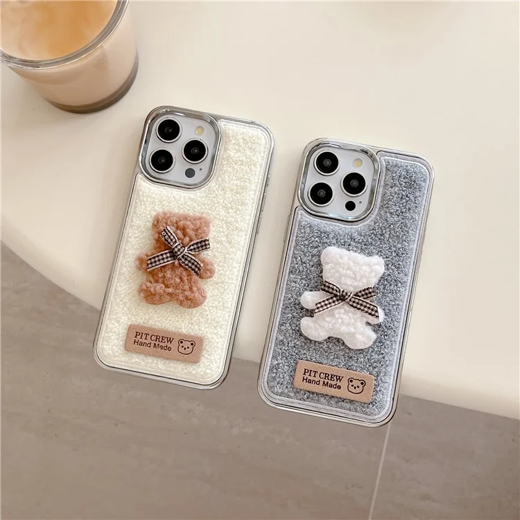 Для Iphone 15 Pro Max Case Cues Mite 3D Медвежье Ветка - Серый