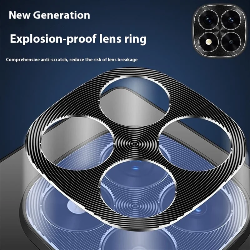 For Xiaomi Redmi Note 14 Pro+ 5G Case TPU + PC Dual Layer Phone Cover Camera Protection - Ocean Blue