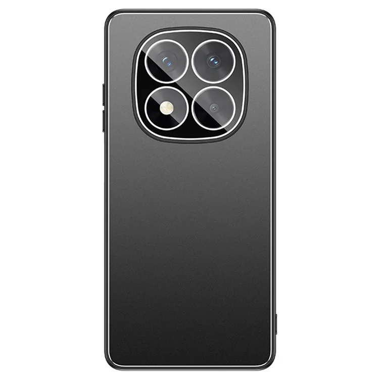 Для Xiaomi Redmi Note 14 Pro+ 5g Case Pc+ Tpu Matte Back Phone Cope с Объективом Пленкой - Черный