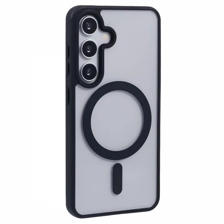Pour Samsung Galaxy S24 + Case Compatible Avec Magsafe Stroproproof pc + Tpu Clear Couvercle du Téléphone - Noir