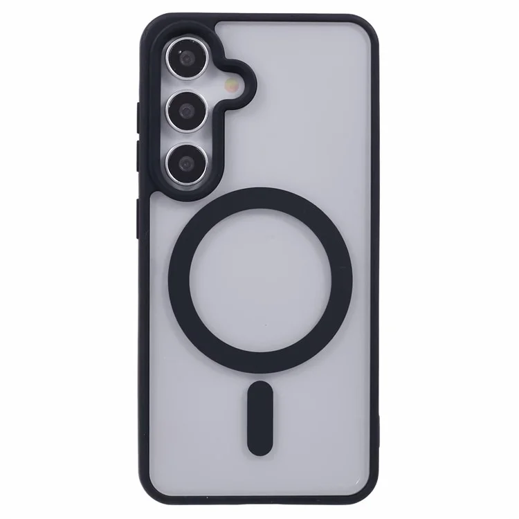 Pour Samsung Galaxy S24 + Case Compatible Avec Magsafe Stroproproof pc + Tpu Clear Couvercle du Téléphone - Noir