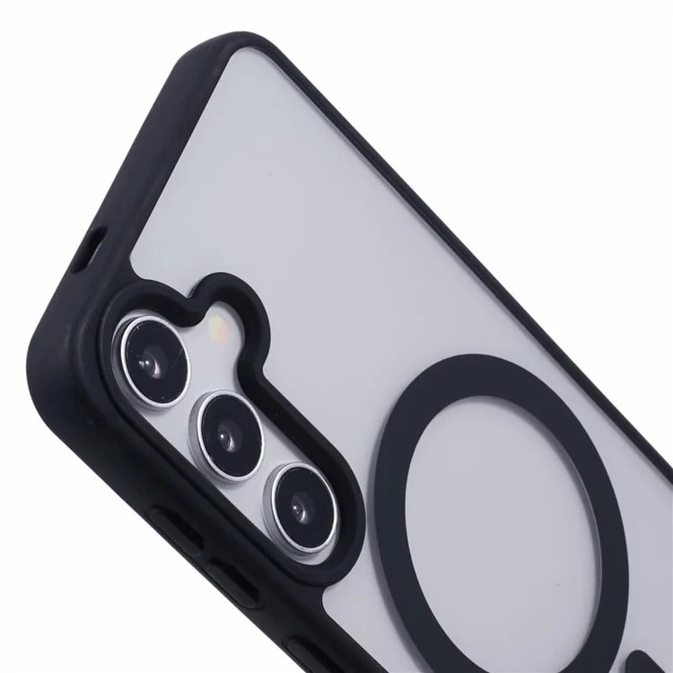 Pour Samsung Galaxy S24 + Case Compatible Avec Magsafe Stroproproof pc + Tpu Clear Couvercle du Téléphone - Noir
