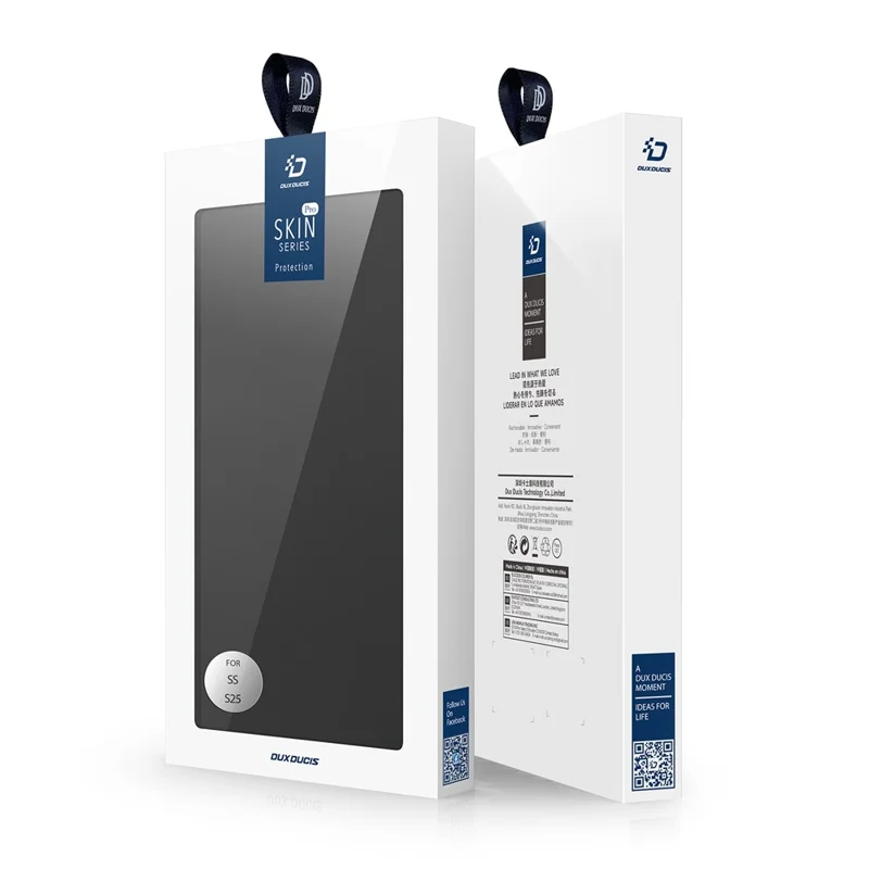 DUX DUCIS Skin Pro Series Per Samsung Galaxy S25+ Custodia in Pelle Custodia Porta Carte - Nero