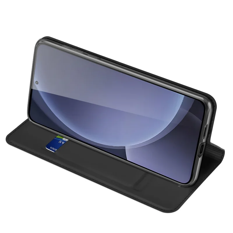 DUX DUCIS Skin Pro Series Per Samsung Galaxy S25+ Custodia in Pelle Custodia Porta Carte - Nero