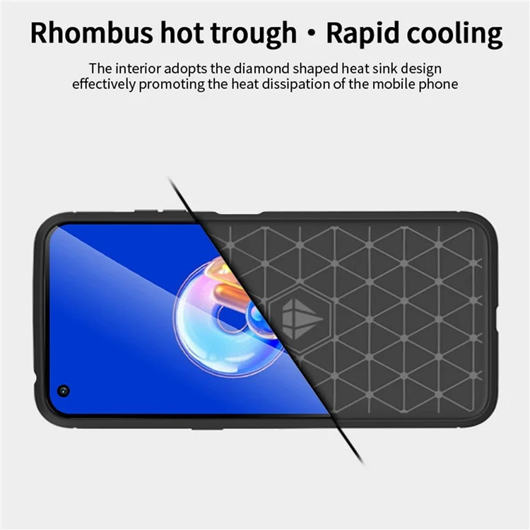 MOFI JK TPU Serie-1 Für Asus Zenfone 9 5G Gebürstete Oberflächenfaser-telefonabdeckung Drop-sof-protective Tpu-hülle - Schwarz