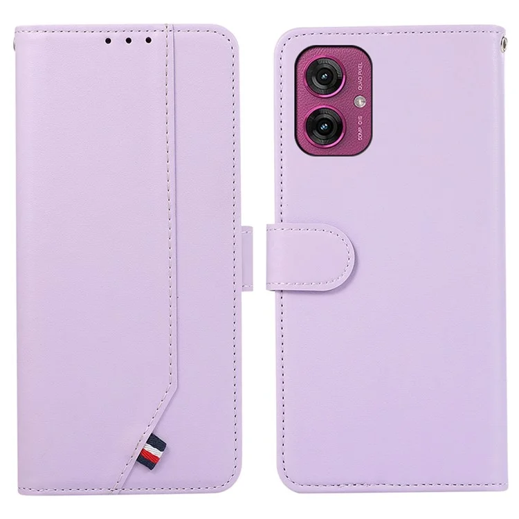 Для Motorola Moto G55 5G Case RFID Blocking Flip Leather Phone Cope - Фиолетовый