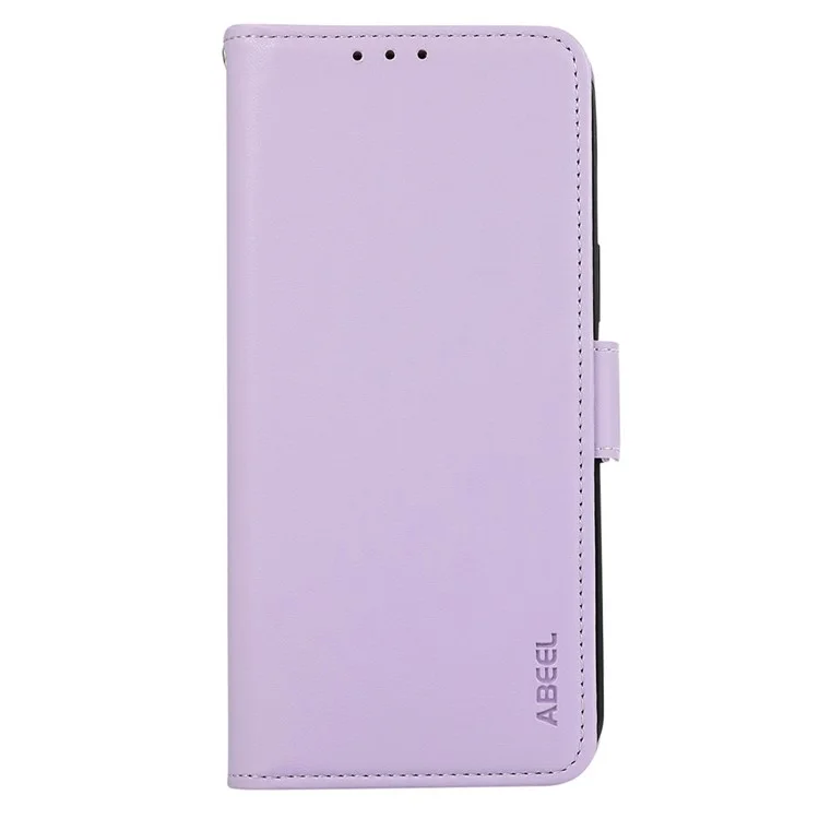 Abeel Para Motorola Moto G55 Case 5G Cubierta de Teléfono de Cuero Con Billetera de Bloqueo RFID - Púrpura