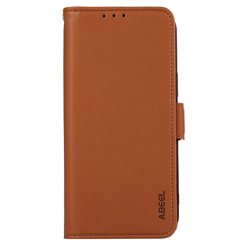 ABEEL For Xiaomi Poco C75 4G / Redmi 14R 5G / 14C 4G Case Leather Phone Cover with RFID Blocking Wallet - Brown