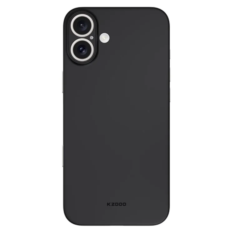 KZDOO Air Skin Series for iPhone 16 Plus Case Frosted Back Ultra Thin PP Phone Cover - Black