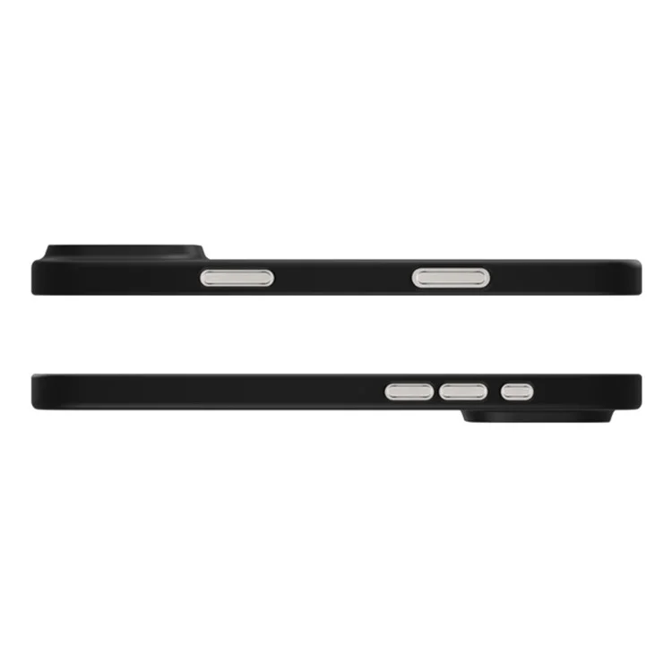 KZDOO Air Skin Series for iPhone 16 Plus Case Frosted Back Ultra Thin PP Phone Cover - Black