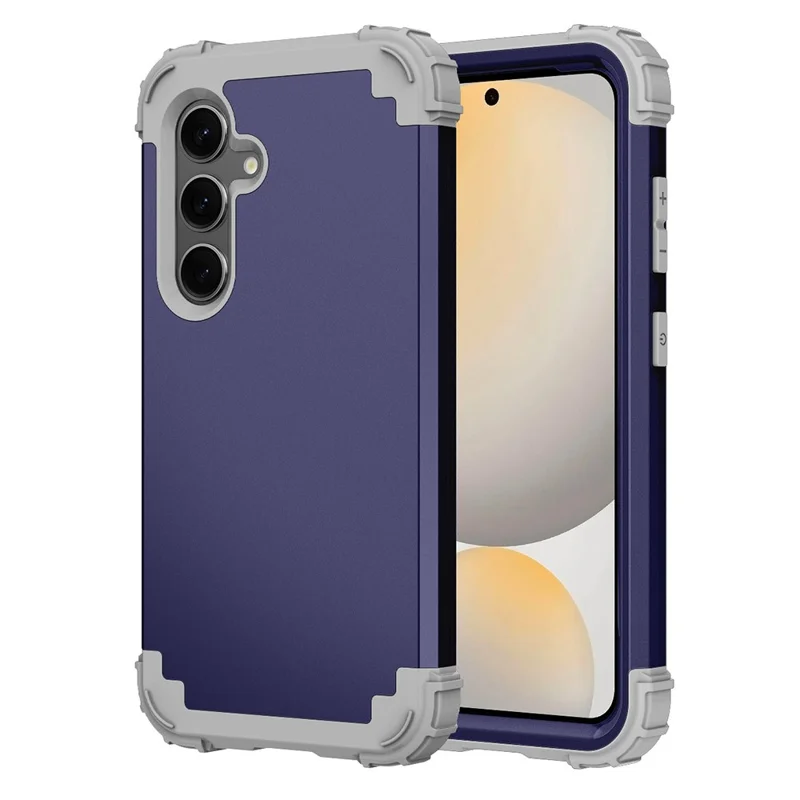 L-Style For Samsung Galaxy S24 FE Case Shockproof PC + TPU Phone Back Cover - Blue