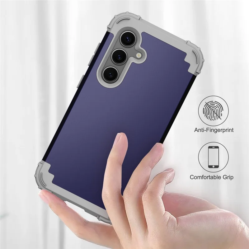 L-Style For Samsung Galaxy S24 FE Case Shockproof PC + TPU Phone Back Cover - Blue