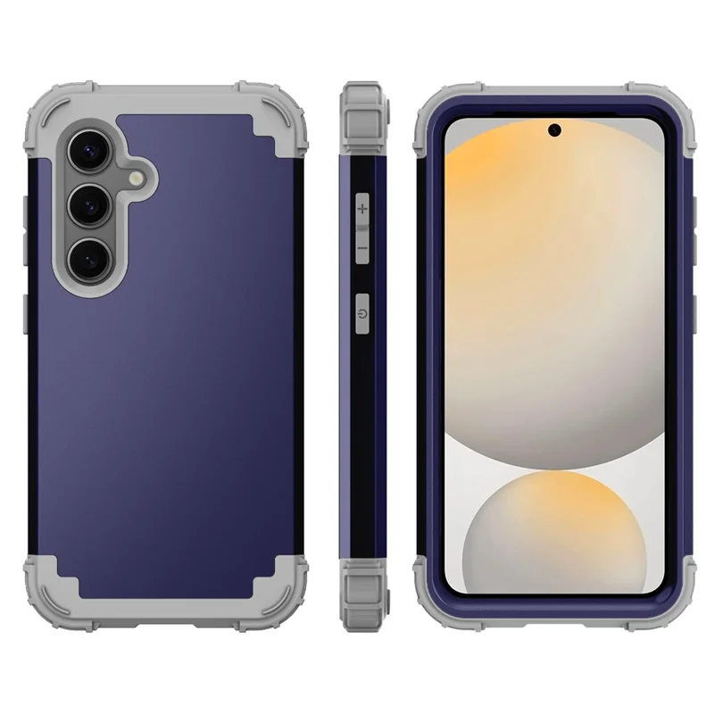 L-Style For Samsung Galaxy S24 FE Case Shockproof PC + TPU Phone Back Cover - Blue