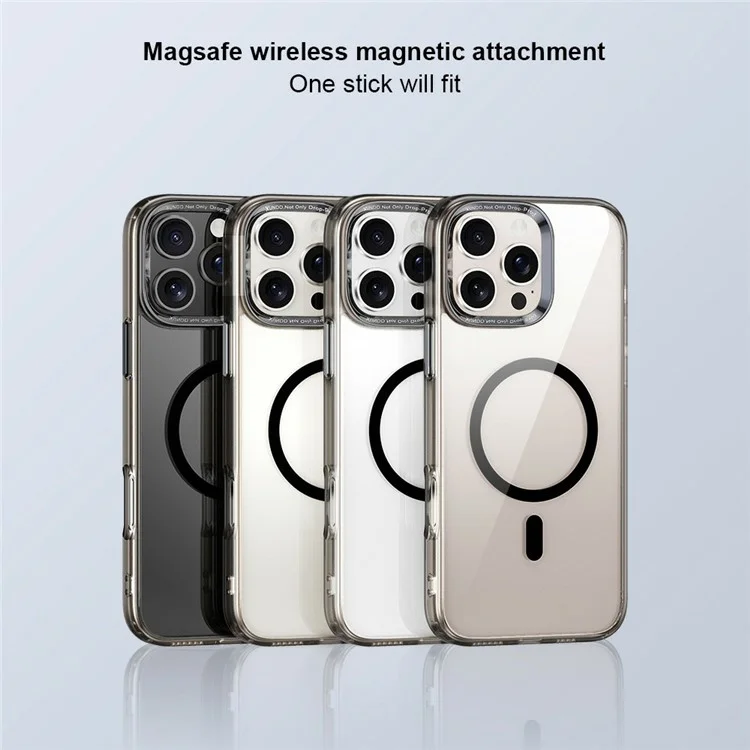 Xundd Pour Iphone 16 Pro Case Compatible Avec Magsafe Tpu + Acrylique Airbag Corners Cover de Protection - Noir