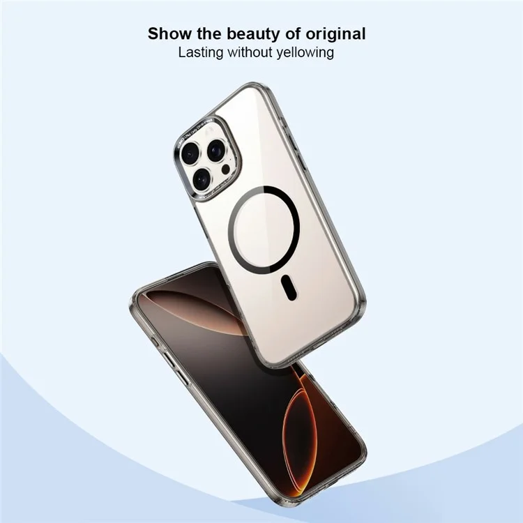 Xundd Pour Iphone 16 Pro Case Compatible Avec Magsafe Tpu + Acrylique Airbag Corners Cover de Protection - Noir