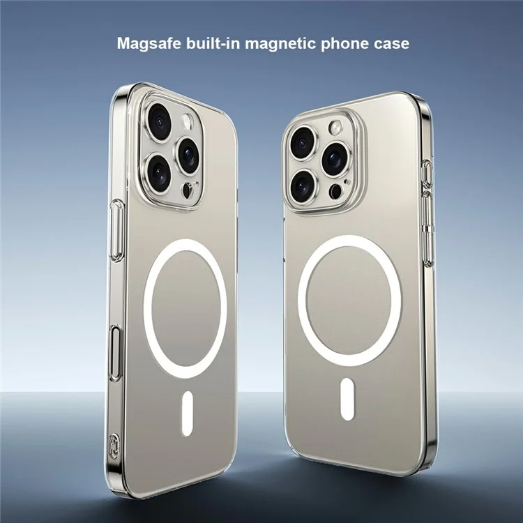 XUNDD XDD-0010 для iPhone 16 Pro, совместимый с MagSafe, ультратонкий прозрачный чехол из поликарбоната - белый
