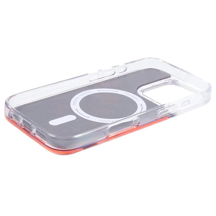 YOUNGKIT For iPhone 16 Pro Case Quicksand PC+TPU Phone Cover Compatible with MagSafe - Red