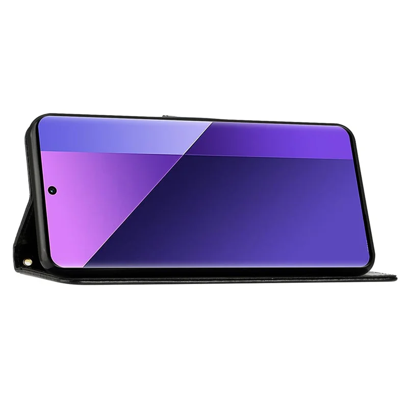 For Samsung Galaxy S25 Ultra Case PU Leather Phone Wallet Cover with Strap - Black