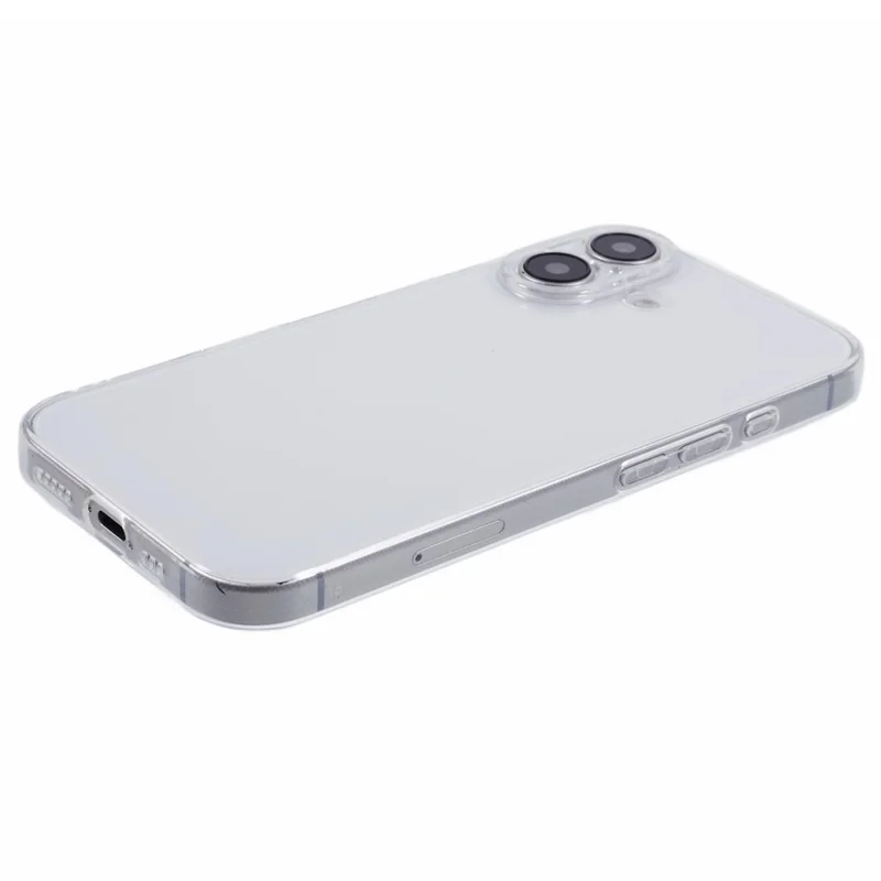 Para Iphone 16 Case a Prueba de Choques 1.5 mm Espesor Claro Cubierta Del Teléfono TPU
