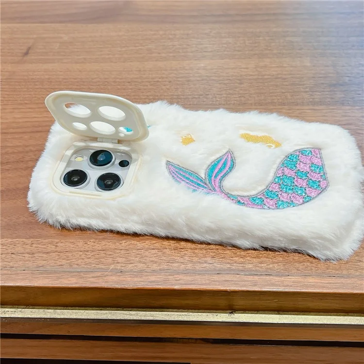 Kjs-012 Для Iphone 15 Pro Max Case Case Mermaid Patter - Белый
