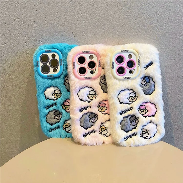 KJS-007 Для Iphone 15 Pro Max Case Case Вышитый - Белый
