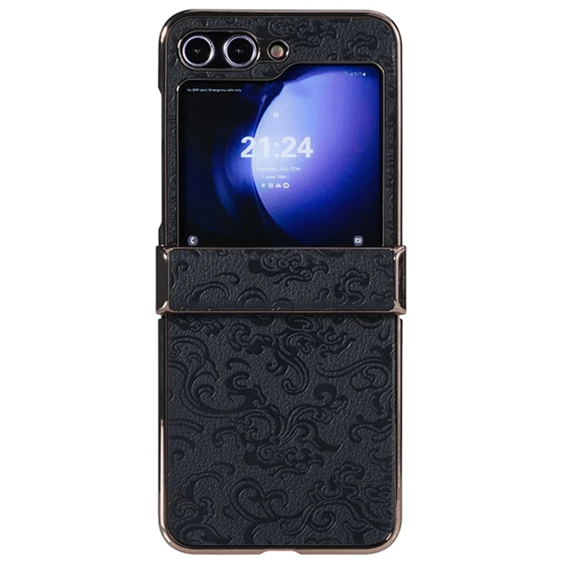 Para Samsung Galaxy Z Flip6 5G Proteção da Dobradiça de Dobradiça Loong Cear - Preto