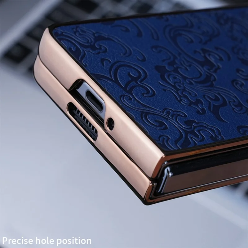 Pour Samsung Galaxy Z Fold6 5G Case Électroplate - Noir