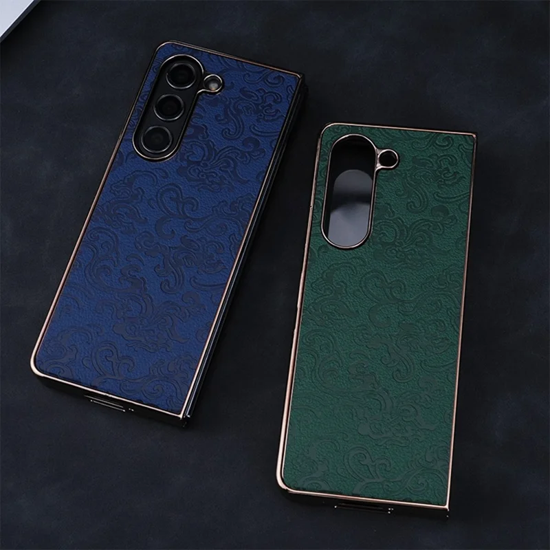 Pour Samsung Galaxy Z Fold6 5G Case Électroplate - Noir
