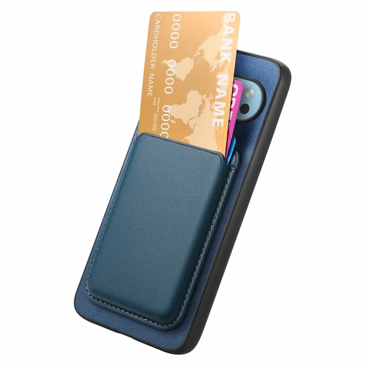 Para Google Pixel 9 Pro XL Case Bag Magnetic Magnetable Leather+TPU Teléfono Cubierta - Azul