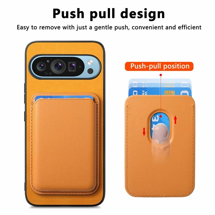 Para Google Pixel 9 Pro XL Case Bag Magnetic Magnetable Leather+TPU Teléfono Cubierta - Azul