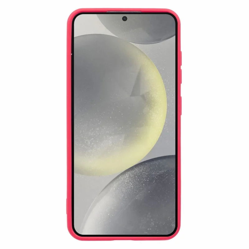 For Samsung Galaxy S23 FE Magnetic Case Shockproof PC+TPU Clear Phone Cover - Red