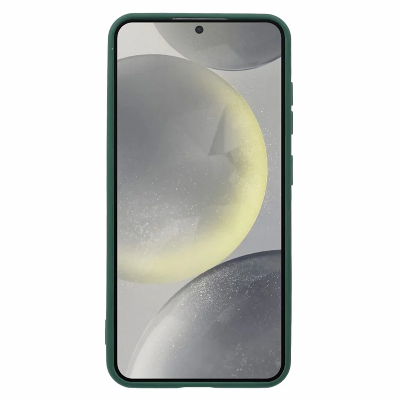 For Samsung Galaxy S24 Magnetic Case Shockproof PC+TPU Clear Phone Cover - Green