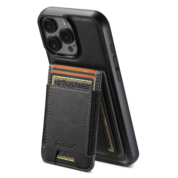 Suteni H17 Для Iphone 16 Pro Max Case, Совместим с Держателем Magsafe Card Kickstend - Черный