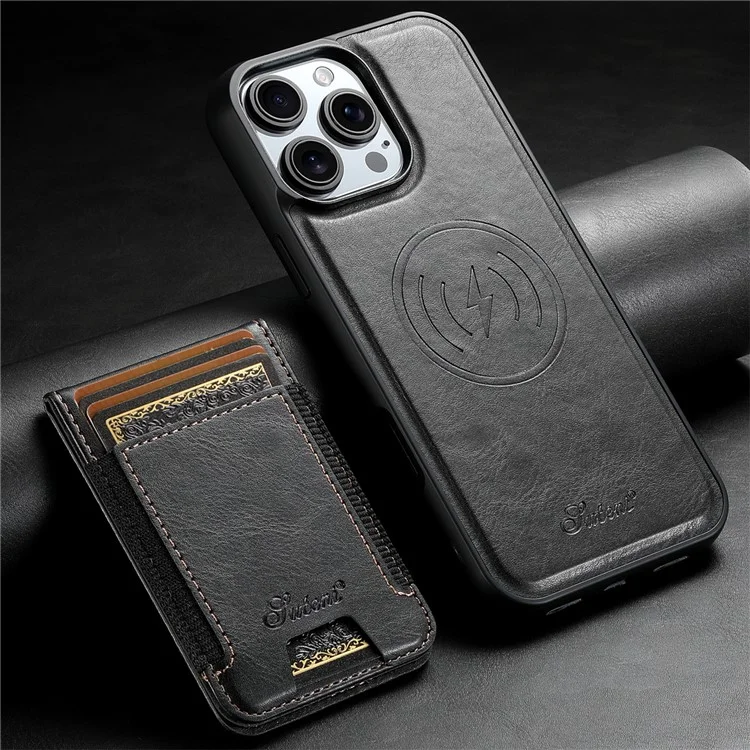 Suteni H17 Для Iphone 16 Pro Max Case, Совместим с Держателем Magsafe Card Kickstend - Черный