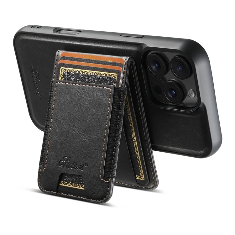 Suteni H17 Для Iphone 16 Pro Max Case, Совместим с Держателем Magsafe Card Kickstend - Черный