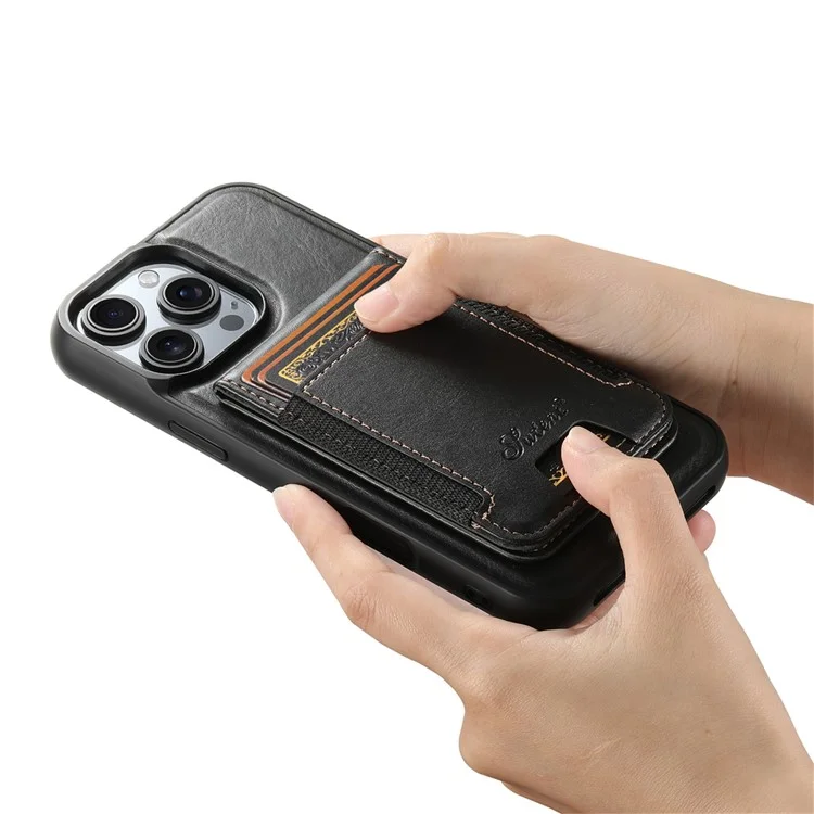 Suteni H17 Для Iphone 16 Pro Max Case, Совместим с Держателем Magsafe Card Kickstend - Черный