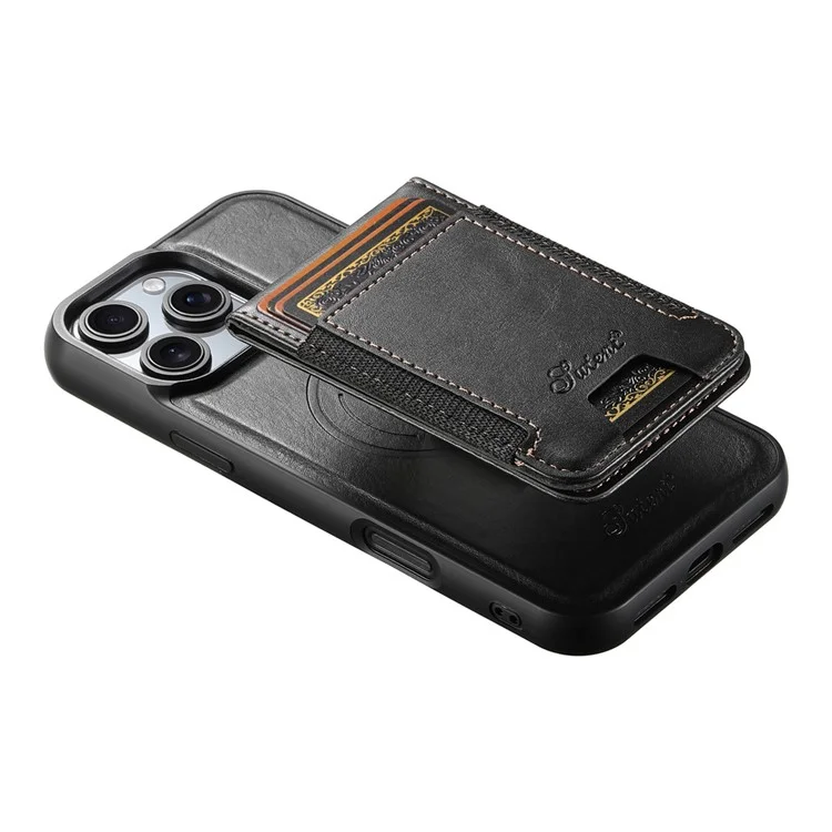Suteni H17 Для Iphone 16 Pro Max Case, Совместим с Держателем Magsafe Card Kickstend - Черный