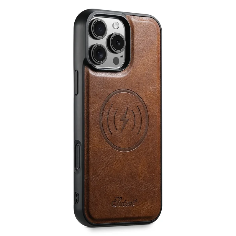 Suteni H17 Для Iphone 16 Pro Case, Совместим с Держателем Magsafe Card Kickstend - Коричневый