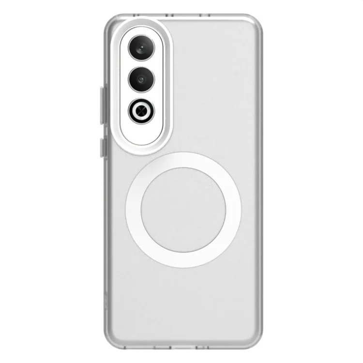 Candy Series For Oppo K12 / OnePlus Nord CE4 5G Case Compatible with MagSafe PC+TPU+PET Anti-Drop Phone Cover - White