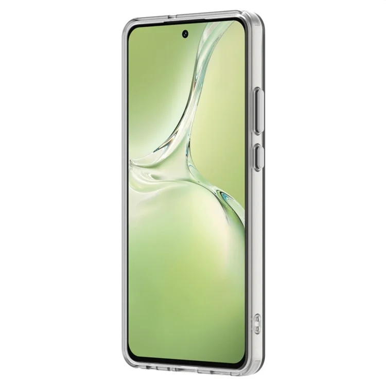 Конфетная серия для OnePlus Nord CE4 Lite 5G / Oppo K12x 5G (Китай) Совместимый с MagSafe ПК+ТПУ+ПЭТ Противоударный чехол для телефона - Белый