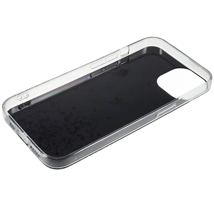 Per Iphone 14 Plus Sky Sky Glitter Scintillio Epossidico Case Epossidico Morbido Tpu Shock Drop Protection Impatto Telefonico Cover Del Telefono - Nero