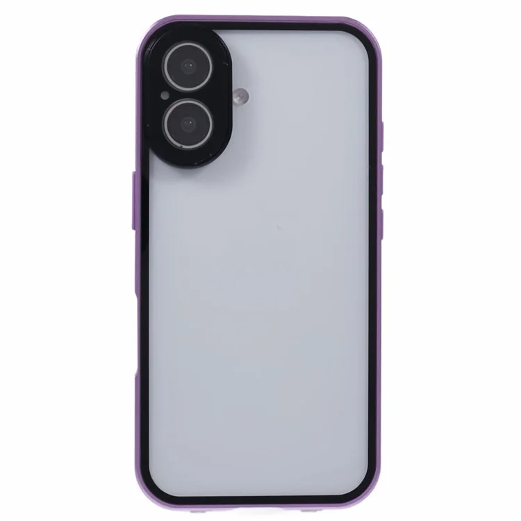 Per Iphone 16 Plus Case Adsorbimento Magnetico Adsorpizione Doppio Coperchio Telefono Tephino Tetchi - Viola