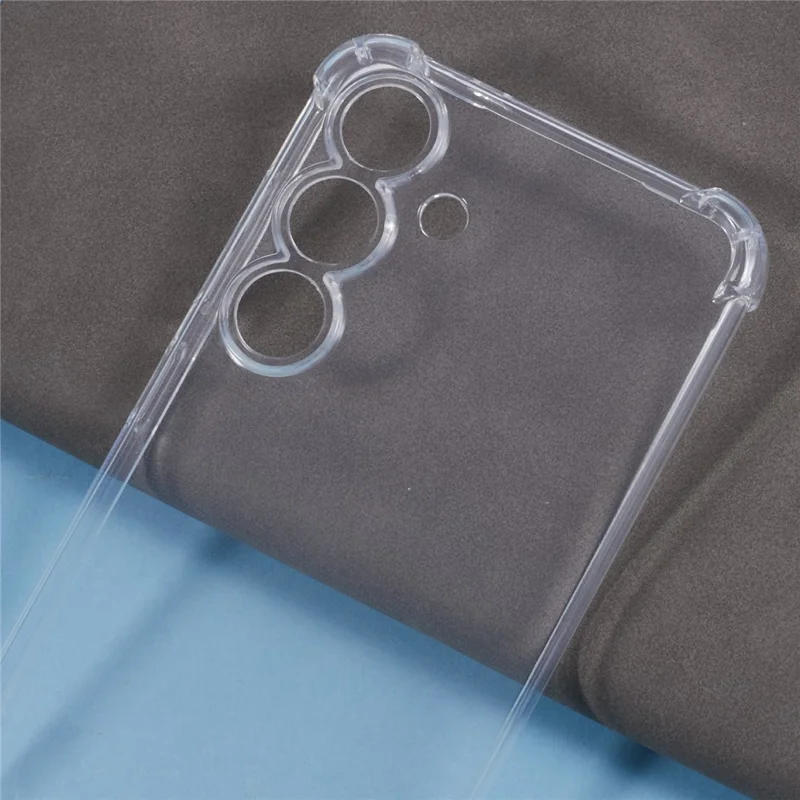 For Samsung Galaxy S25+ Phone Case Reinforced Four Corner Anti-Drop Clear TPU Cover - 5