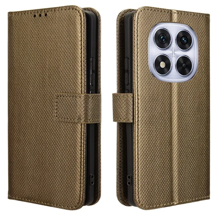 Для Xiaomi Redmi Note 14 Pro+ 5g / Примечание 14 Pro 5G Case PU - Коричневый