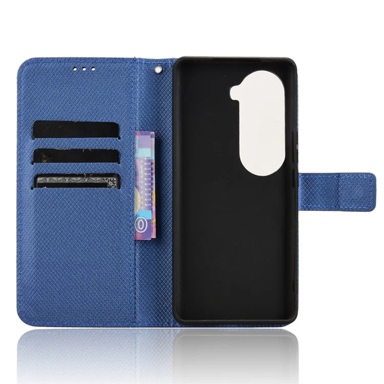 Для Vivo V40e 5G / Iqoo Z9s 5G Case PU Кожаная Алмазная Текстура. - Синий