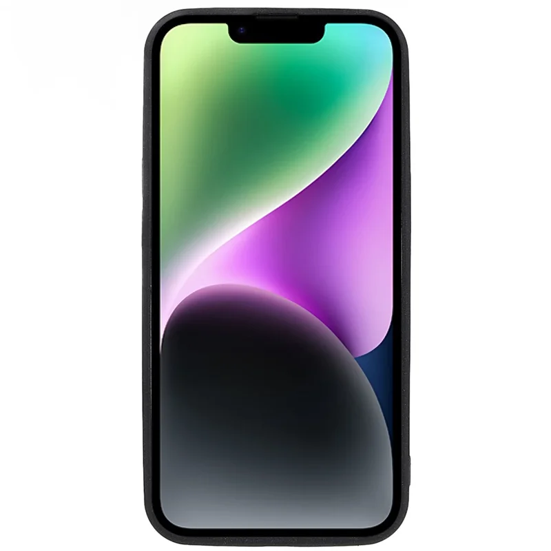 Phone Case for iPhone 14 Plus, Double-Sided Matte Soft TPU Phone Cover Anti-fingerprint Anti-scratch Back Phone Shell - Black