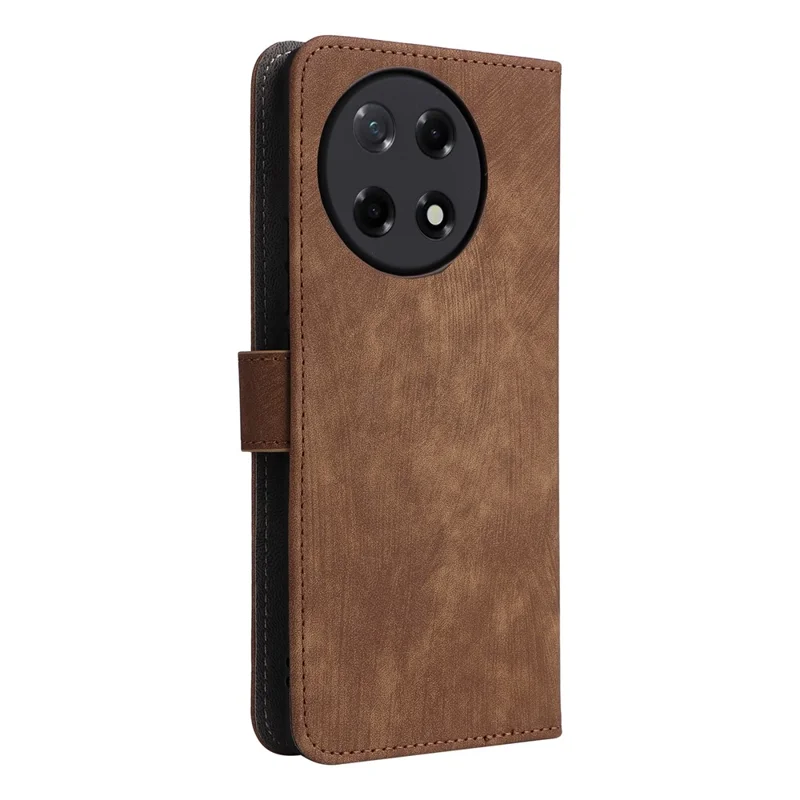 For TECNO Camon 30S 4G CLA5 Wallet Case RFID Blocking PU Leather Cover Stand View - Brown