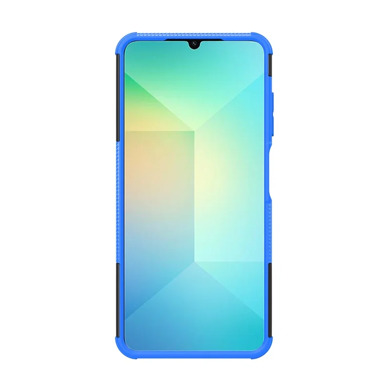 Чехол для Samsung Galaxy A06 из ПК + ТПУ с протектором для шин и подставкой - синий