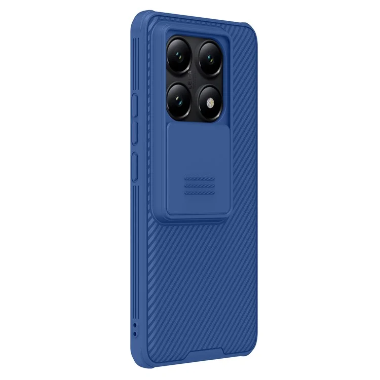 NILLKIN Camshield Pro Series per Xiaomi 14T Pro Custodia PC+TPU Coperchio Scorrevole per Fotocamera Cover per Cellulare - Blu