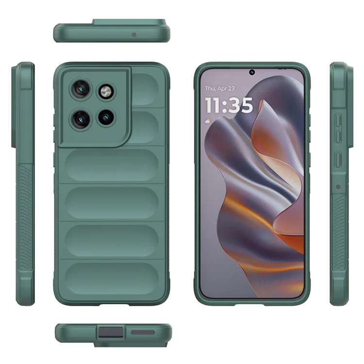 Pour Motorola Edge 50 Neo 5G / Moto S50 5G / Thinkphone 25 5G Étui Antichoc en TPU Souple - Vert